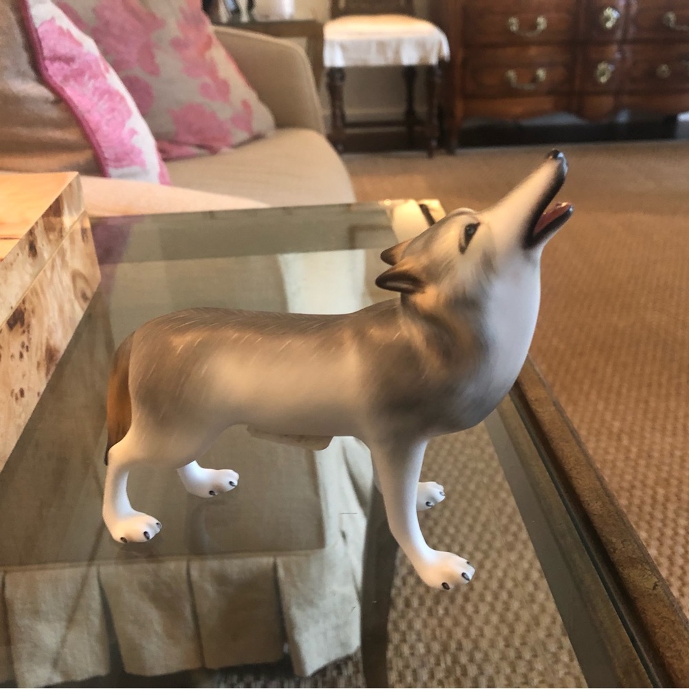Herend Large Figurine Wolf